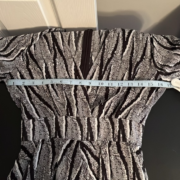 Hyfve black/white shimmery ruffled romper - Picture 5 of 5